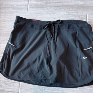 Nike Black Skort with Drawstring
